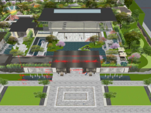 Ein Verkaufsbüro stellte im Ausstellungsbereich ein schönes Su-Modell aus 3D Modell