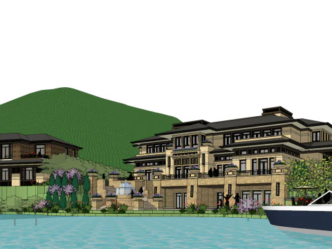 A Wangfu Design Plan SU 3D Model