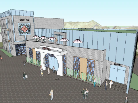 Modelo completo de barra de SketchUp Modelo 3D