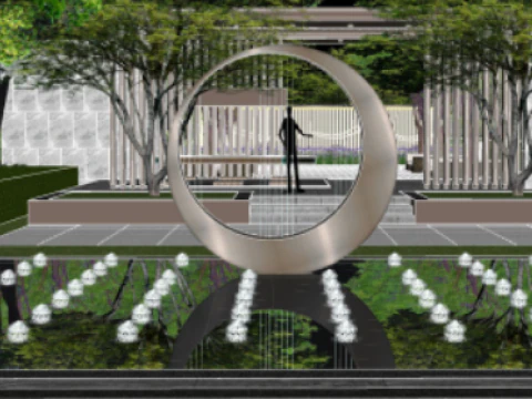 Display area su model 3D Model