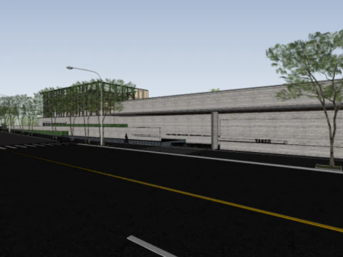 Modèle SU global de la zone de démonstration de Sunshine City Modèle 3D