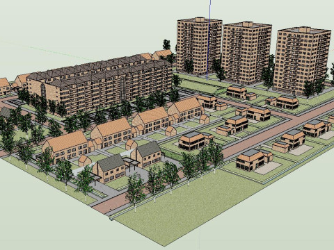 Residential Planning SketchUp Model 3D 模型