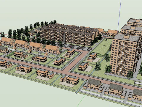 Residential Planning SketchUp Model 3D Model