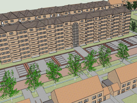 Residential Planning SketchUp Model Modello 3D