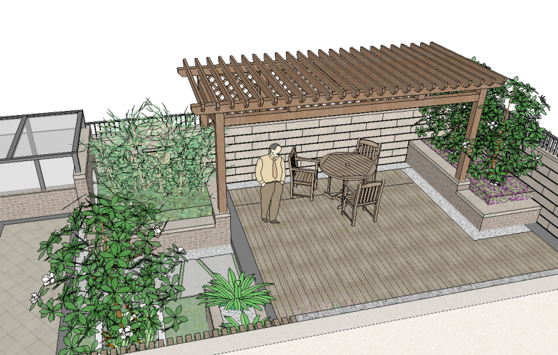 SketchUp model of a landscape 3D Model .c4d .max .obj .3ds .fbx .stl .blend 