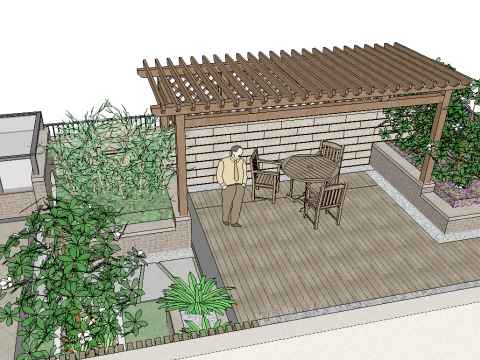 SketchUp model of a landscape 3D Model