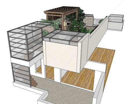 SketchUp model of a landscape 3D Model