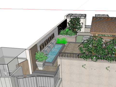 SketchUp model of a landscape 3D Model
