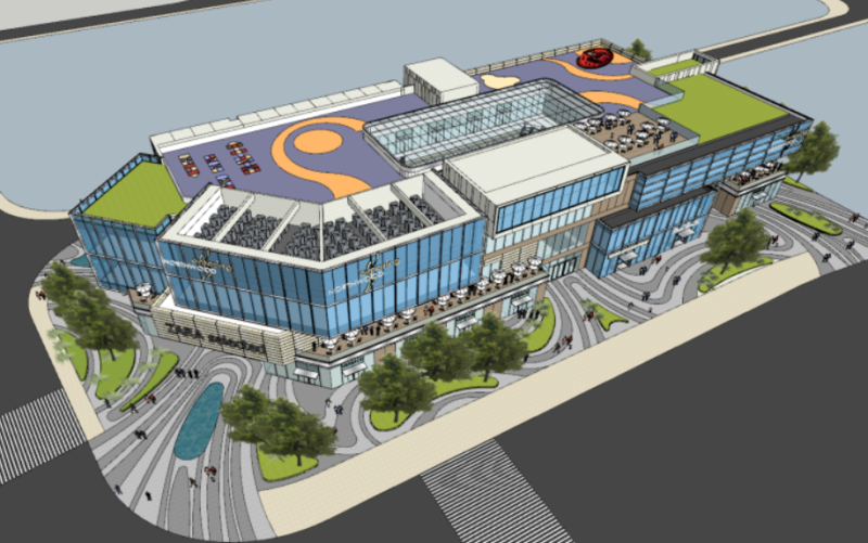 A certain generation of sales officecommercial building SU model Modello 3D .c4d .max .obj .3ds .fbx .stl .blend 