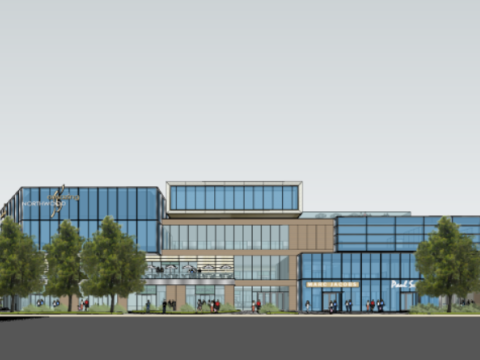 A certain generation of sales officecommercial building SU model Modello 3D