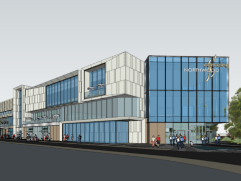 A certain generation of sales officecommercial building SU model Modello 3D