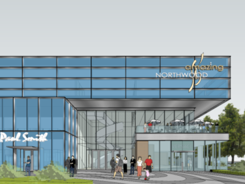 A certain generation of sales officecommercial building SU model Modello 3D