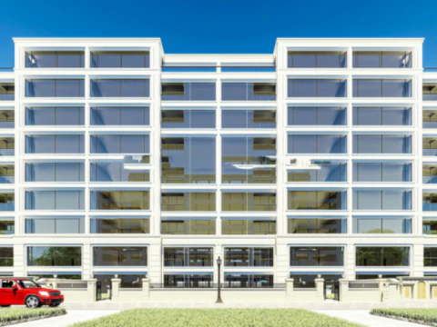 Western style housesmall high-rise Lanyuan SU 3D Model