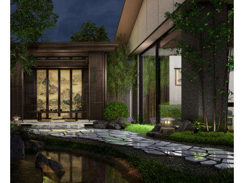 A garden sketchup 3D Model