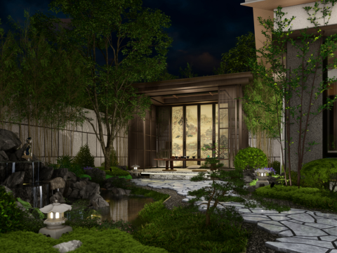 A garden sketchup 3D Model