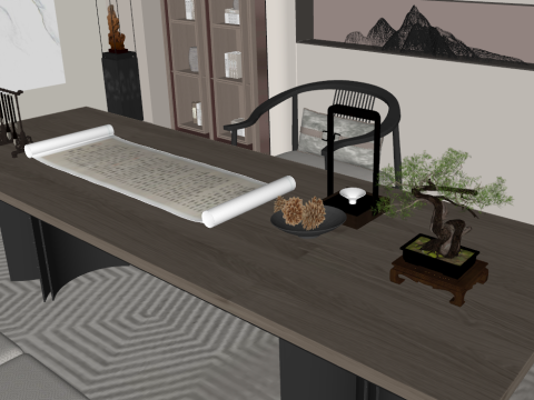 Fine design of SU model in a study room Model 3D