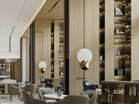 Fine design of SU model of a sales office Modello 3D