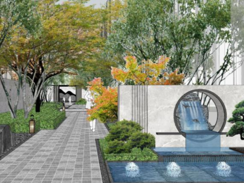 Landscape Sketch Model of the Original Residential Area 3D Model