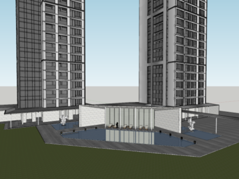SU Model of Residential Building of Asian Games Village Project 3D Modell