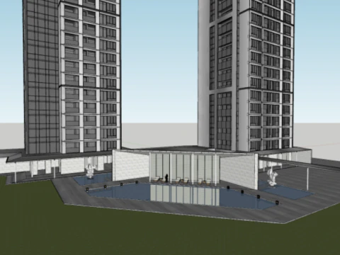 SU Model of Residential Building of Asian Games Village Project 3D Model