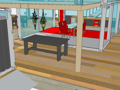 50 container architectural design sketchup models 3D Model