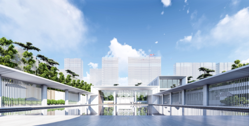 High-end atmospheric fashion sales office landscape SU model Model 3D .c4d .max .obj .3ds .fbx .stl .blend