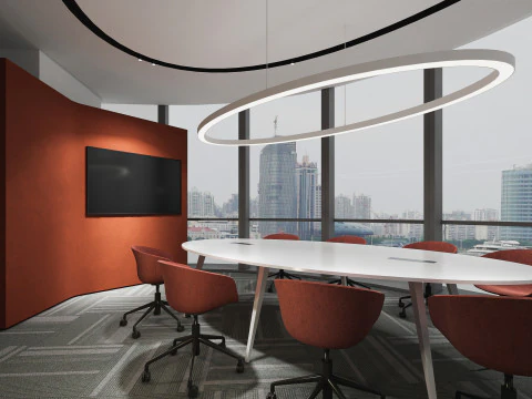 SU Model Design of Polyvoly Office Space 3D Model