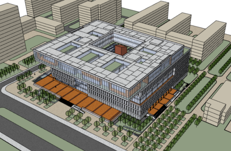 SU Model of XX University Library Model 3D .c4d .max .obj .3ds .fbx .stl .blend