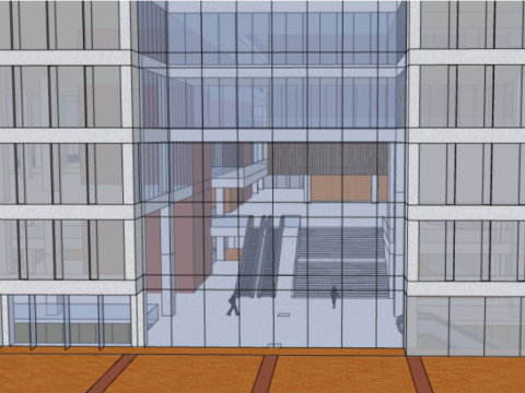 SU Model of XX University Library Model 3D