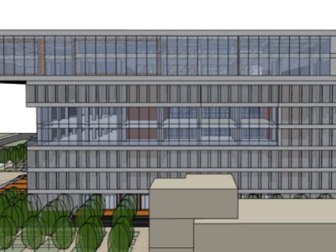 SU Model of XX University Library Model 3D