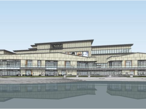 Well-known real estate commercial concept building SU 3Dモデル