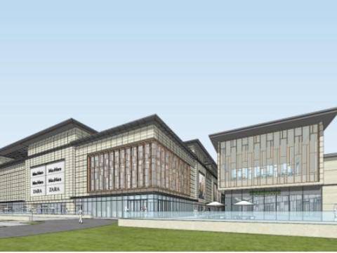 Well-known real estate commercial concept building SU 3D Model