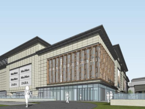 Well-known real estate commercial concept building SU 3D Model