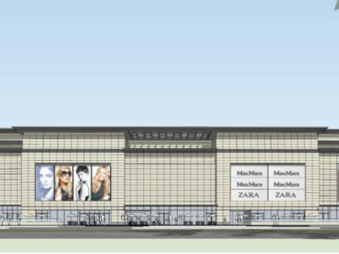 Well-known real estate commercial concept building SU 3D Model