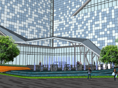 A certain cloud education industry park 3D 模型