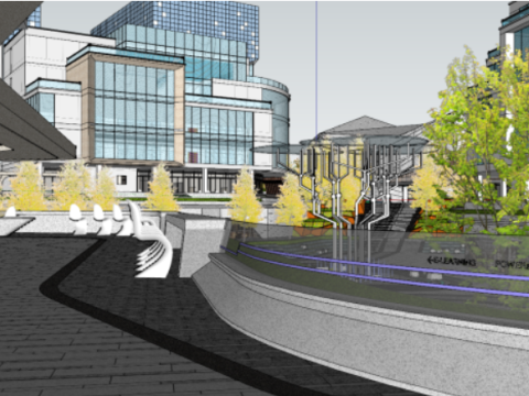 A certain cloud education industry park 3D 模型