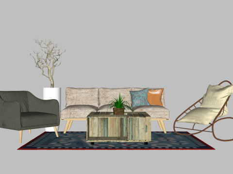 Sofas 31 pieces Modelo 3D