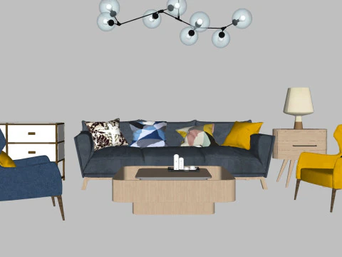 Дивани 31 шт 3D Модель