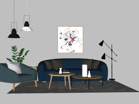 Sofas 31 pieces Modelo 3D