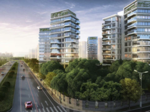 Schema vincente per la moderna progettazione residenziale di tipo SU Modello 3D