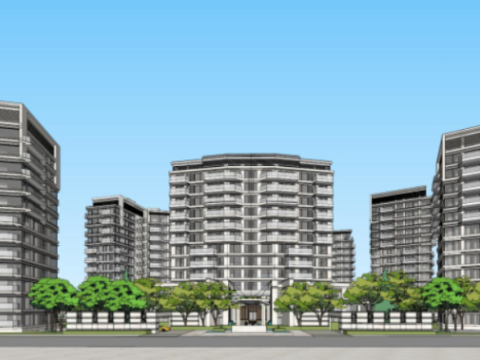 Bid winning scheme for modern residential SU type design Model 3D