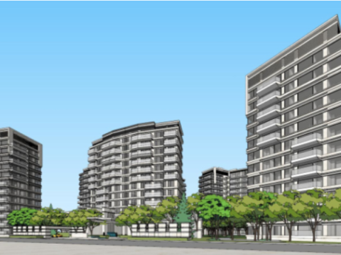 Bid winning scheme for modern residential SU type design Model 3D