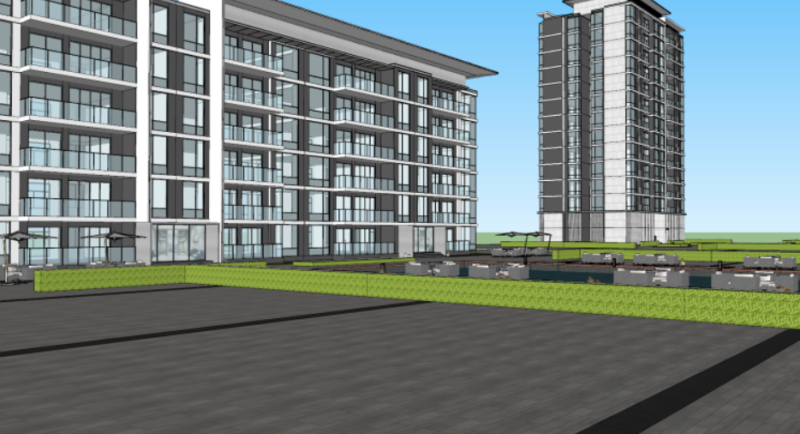 Forest modern style villahigh-rise building SU model Modelo 3D .c4d .max .obj .3ds .fbx .stl .blend 
