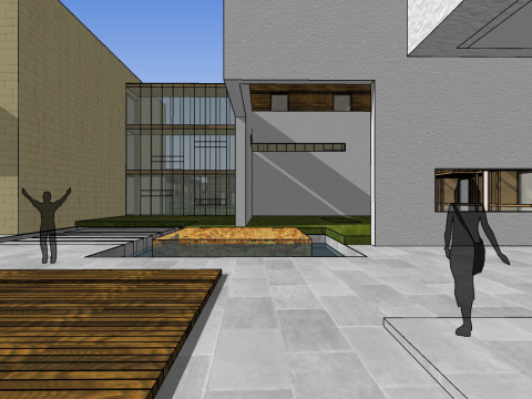 Sketchup model for large-scale waterfront cultural and creative park design Modelo 3D