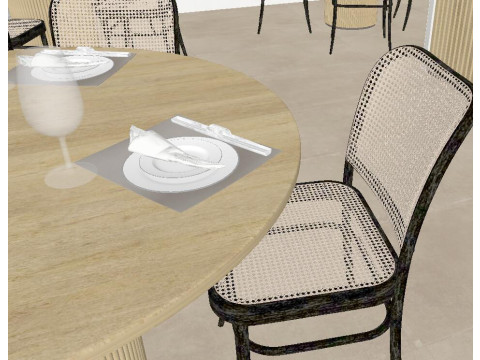 Catering SUIndoor Overall SpaceMaterial Texture 3D Model