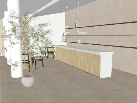 Catering SUIndoor Overall SpaceMaterial Texture 3D Model