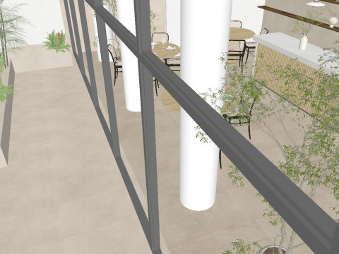 Catering SUIndoor Overall SpaceMaterial Texture 3D Model