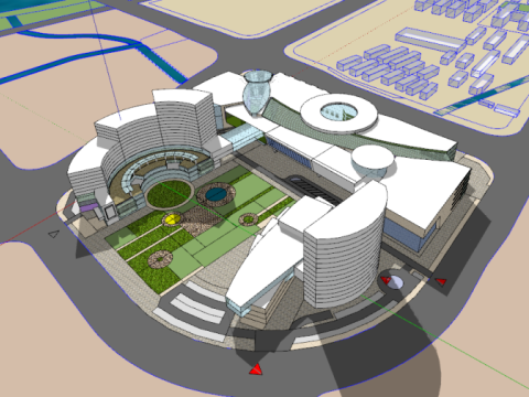 Conceptual Scheme Model for Large Hotels 3D Model