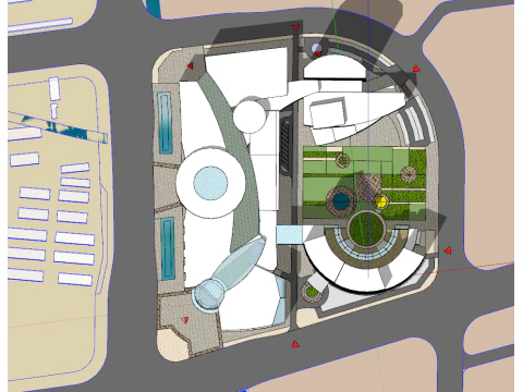 Conceptual Scheme Model for Large Hotels 3D Model