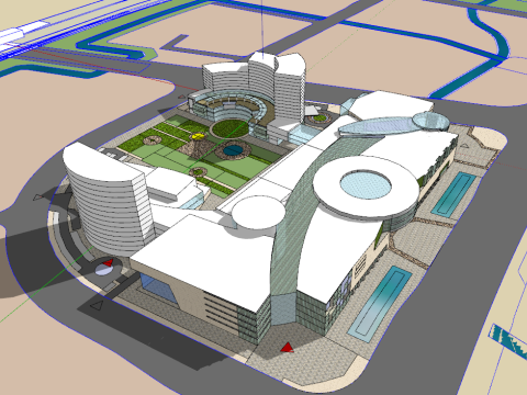 Conceptual Scheme Model for Large Hotels 3D Model